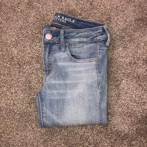 American Eagle Light Wash Jeggings